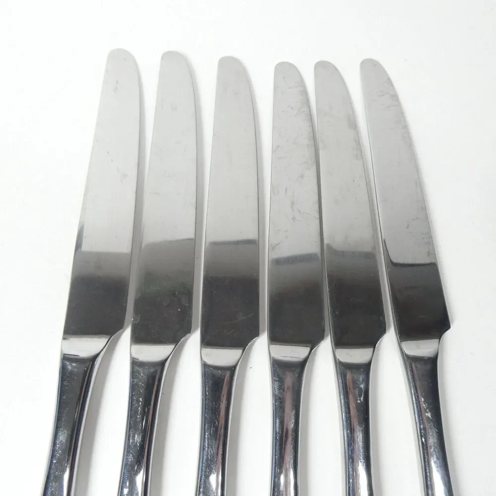 Robert Welch Ammonite 6 Knives Stainless Flatware Lot Helmick